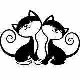 Chats Animaux Ambiance Gatos Joyeux Adesivo Dessins Coloriage Gato Muraux Minimalistes Pochoir Katzen Animales Katten Stitch Afghan Cdr Amusants Graph sketch template