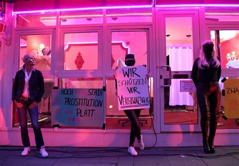 hamburg sex workers demand germany s brothels reopen