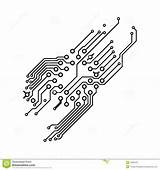 Circuit Board Drawing Pcb Clipart Tattoo Printed Simple Circuits Tech Template Line Designs Electronic Sketch Clip Visit Cyberpunk Tattoos Clipground sketch template