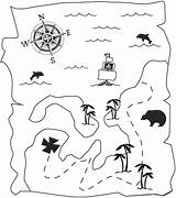 Schatkaart Pirates sketch template