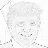 Coloring Pages Presidents January Filminspector President Donald Trump Currently Office sketch template