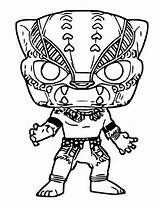 Funko Pop Marvel Panther Coloring Pages Colorear Para Dibujos Avengers Dibujo Kids Template sketch template