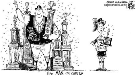 cartoon analysis gender roles in sports culture
