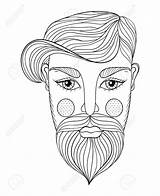 Beard Man Drawing Mustache Vector Getdrawings sketch template