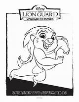 Lion Coloring Pages Guard Bunga Pride Badger Honey Disney Kion Hyena Kiara Spotted Getcolorings Printable Sweeps4bloggers Guards Palace Pretty Template sketch template