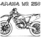 Coloring Wr Dirt Bike 250f Yamaha sketch template
