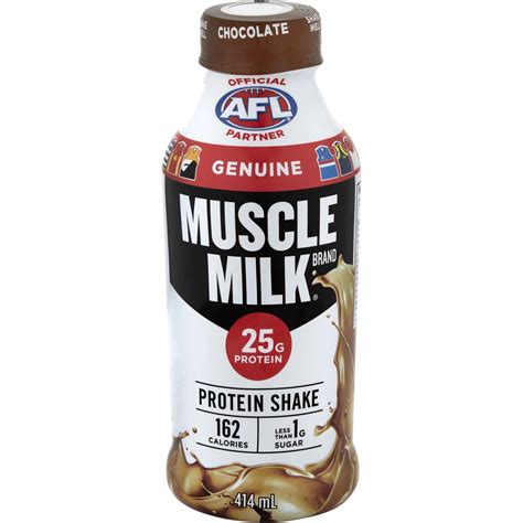 muscle milk protein shake chocolate ml woolworths