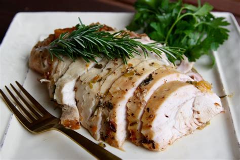 roasted turkey breast with lemon herb butter good thyme