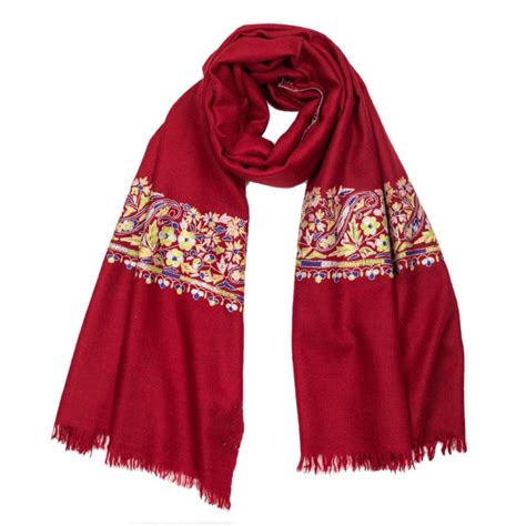 embroidered pashmina shawls scarfs stoles buy embroidered pashmina