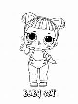 Lol Coloring Pages Dolls Surprise Color Print Doll Printable Kids Sheets Baby Kitty Printables Toys Cats Girls sketch template
