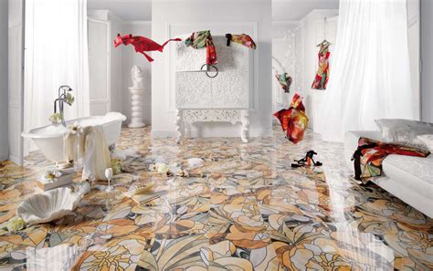 beautiful tile flooring ideas  living room kitchen