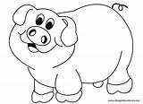 Maialino Animales Siluetas Fattoria Disegnidacolorare Gallo Oviparos Lusso Cerdos Animalitos Hugedomains Sheep sketch template
