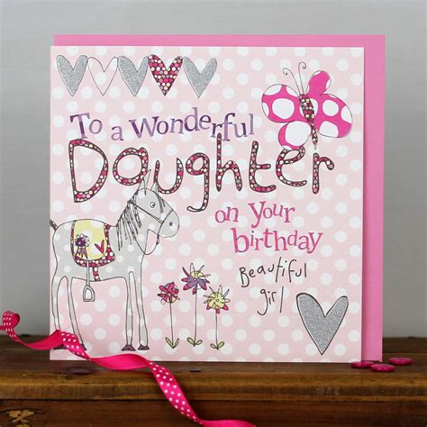 happy birthday daughter card  molly mae notonthehighstreetcom