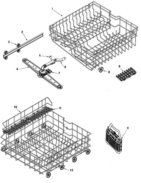 amana dishwasher track rack assembly parts model adbawb searspartsdirect