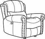 Recliner Drawing Clipartmag Paintingvalley sketch template