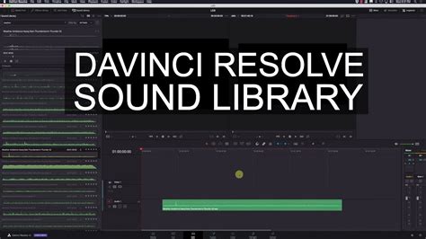 davinci resolve sound library youtube