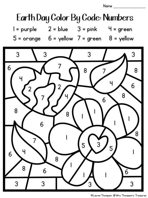 color  number  earth day earth day coloring pages spring