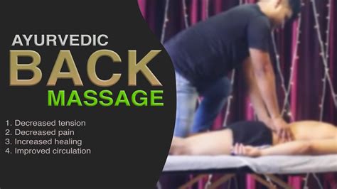 male full back massage divesh ayurvedic back massage by vikas
