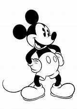Topolino Mickey sketch template