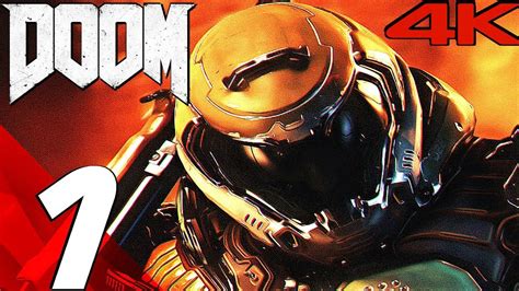 doom 2016 gameplay walkthrough part 1 prologue 4k 60fps ultra youtube