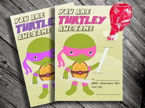 turtley awesome valentines card