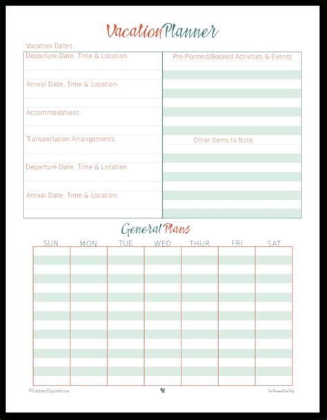 blank disney itinerary template calendar template printable