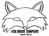 Mask Fox Template Printable Masks Animal Face Mr Fantastic Templates Lion Clipart Kids Work Animals Wood Paper Woodland Craft Coloring sketch template