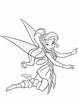 Vidia Tinkerbell Coloring Fairy Fairies Princesas sketch template