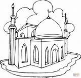 Mosque Coloring Pages Printable Color Mosquee La Tablets Compatible Ipad Android Version Click sketch template