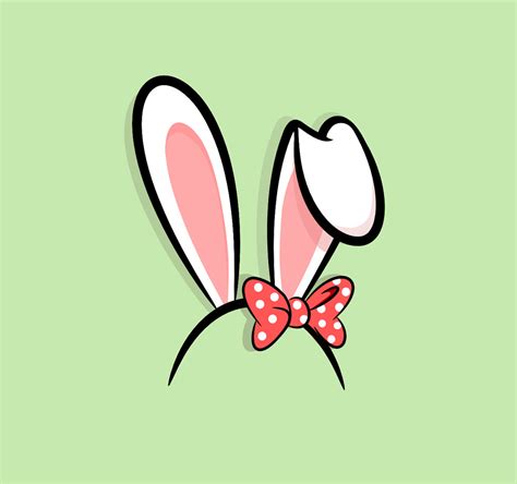 cartoon rabbit ears clipart