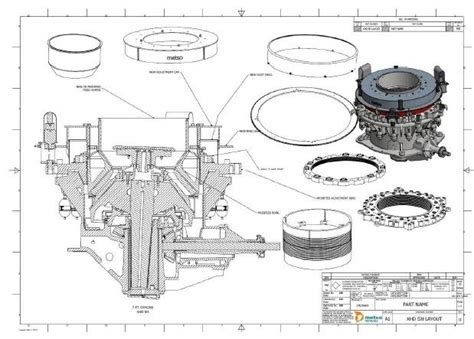 detailed components drawing showing   original  modified parts  scientific
