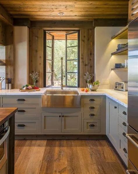 nice rustic farmhouse kitchen cabinets design ideas  homyhomee