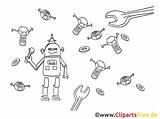 Malvorlage Aliens Roboter sketch template