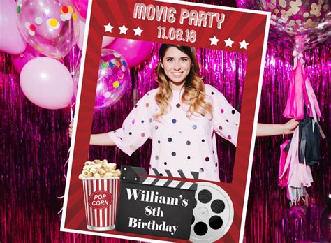 photo prop  night party hollywood photo booth frame