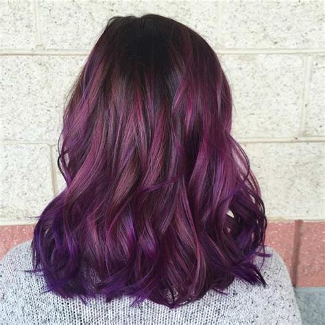 bold  trendy dark purple hair color ideas stayglam