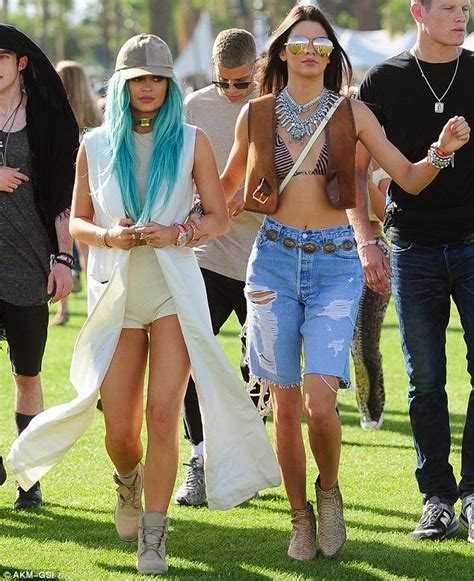 show stoppers kylie and kendall jenner and their sexy outfits hit coachella photos