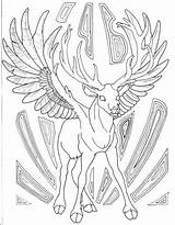 Coloring Buck Winged Root Inspirations sketch template
