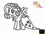 Fluttershy Pony Mewarnai Bayi Untuk Equestria Coloringhome sketch template