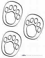 Printable Footprints Footprint Coloring Dinosaur Foot Print Pages Clipart Pooh Winnie Animal Clip Feet Cliparts Printables Drawing Color Prints Clipartmag sketch template