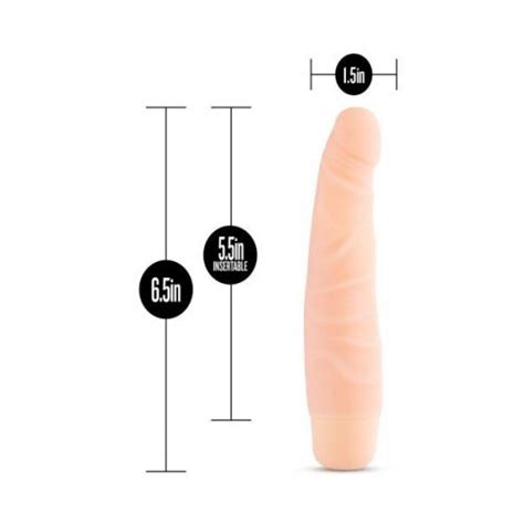 silicone willy slim 6 5 vibrating dildo vanilla sex toys at adult
