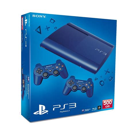 buy playstation  super slim console gb blue