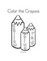 Crayons Color Coloring Change Template sketch template
