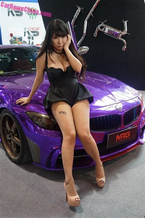 Chinese Car Girls At The Tuning Show In Shanghai