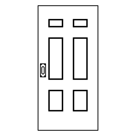 door entrance vector illustration house outline doorway interior exit