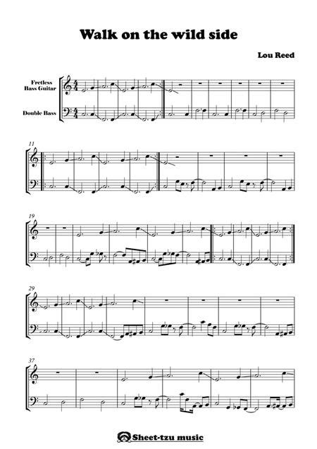 Walk On The Wild Side By Lou Reed Digital Sheet Music For Score And