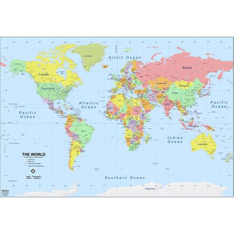 simple world wall map  map shop