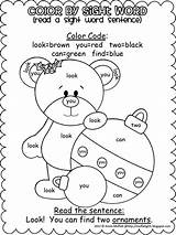 Word Coloring Color Pages Getcolorings Sheets Sight Christmas sketch template