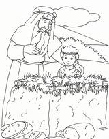 Abraham Coloring Pages Altar Bible Isaac Story Drawing Genesis Sarah Para Colorear Printable Kids Characters Sheets Character Niños Ot Born sketch template