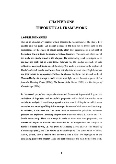 theoretical and conceptual framework thesis sample pdf