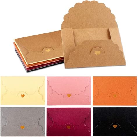 pcs gift card envelopes coloured pearlescent paper mini envelopes